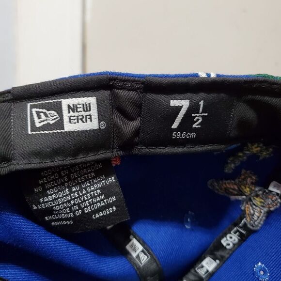 New York Giants NFL Size 7 1/2 Blooming Blue 59FIFTY Fitted Cap New Era - Picture 8 of 11